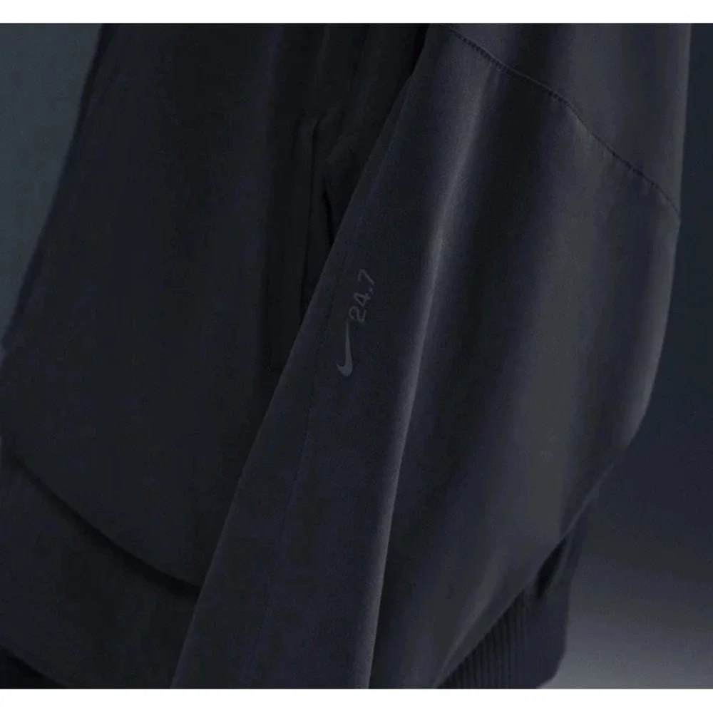 $150 Nike Women's 24.7 PerfectStretch‎ Dri-FIT Woven Jacket L Black Style HJ0963